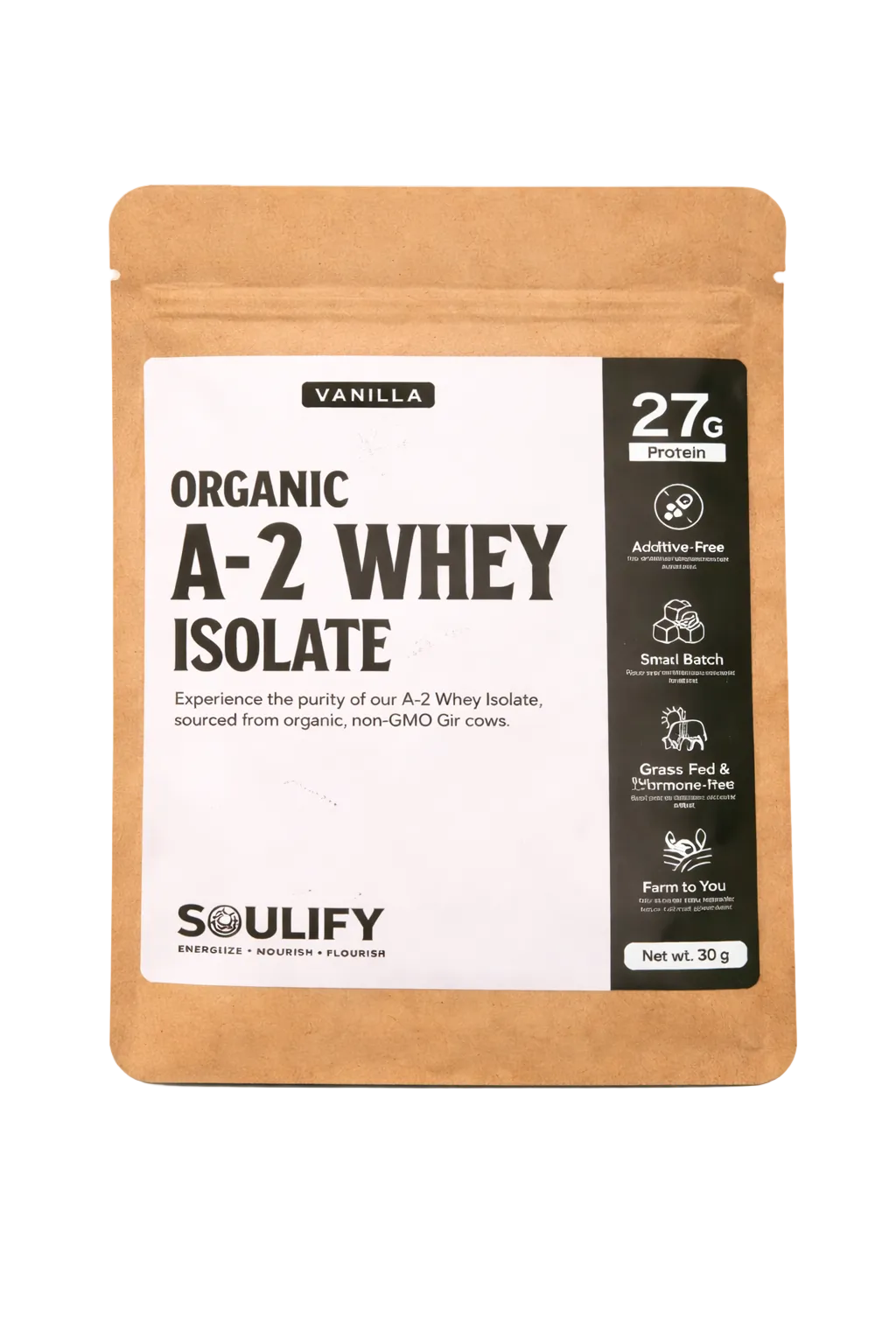 Organic A2 Whey Isolate 1 scoop